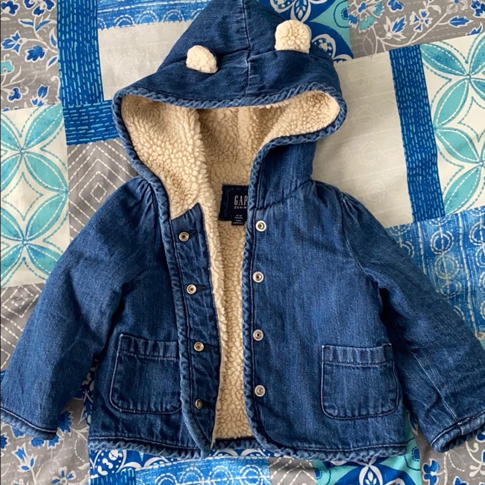 Baby gap Sherpa line Jean jacket